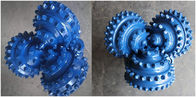 آبی رنگ دکمه فولادی 12-1 / 4 &amp;#39;&amp;#39; IADC537 TCI غلطک Tricone سنگ مته بیت کاربید تنگستن سنگ سخت