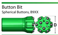 دکمه ابزار حفاری Bit Bit Convex Face 76mm 64mm T38 Button Bit
