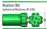 دکمه ابزار حفاری Bit Bit Convex Face 76mm 64mm T38 Button Bit