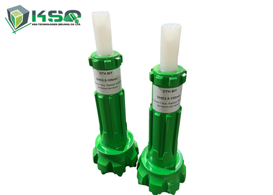 90mm و 105mm DTH حفاری بیت برای COP35 / DHD3.5 DTH چکش سبز رنگ با دریچه پای