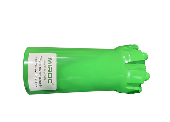 قطعه ی دکمه ی سبز/آبی برای قطعات معدن صخره ای متوسط به سخت T-WIZ60-102