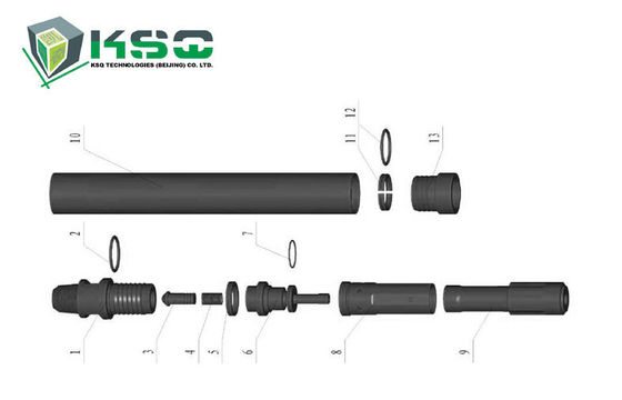 ابزار حفاری DTH برای DTH345 چکشی، بیت DTH345-12 نگهدارنده حلقه