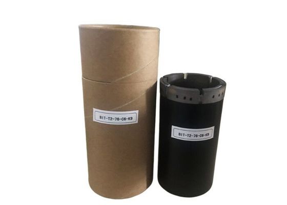 بیت هسته الماس T2-76mm اشباع شده برای سوراخکاری ژئوتکنیک