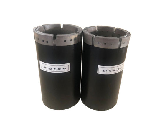 بیت هسته الماس T2-76mm اشباع شده برای سوراخکاری ژئوتکنیک