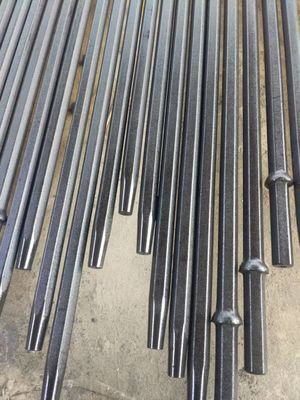 7/11/12 Degree Tapered Drill Rod With Hexagonal Steel Length Small Drilling Hole