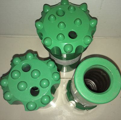 Spherical / Ballistic Button High Speed Drill Bits Alloy Steel Meterial Dia 64 - 89mm