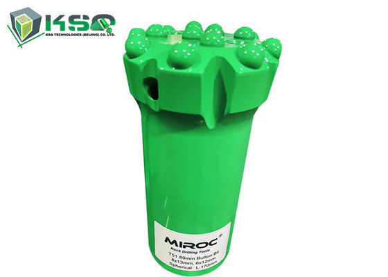 مته دکمه ای T51 89 میلی متری کاربید تنگستن / 14 دکمه رزوه ای