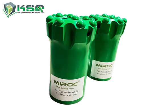 حفاری سنگ درخشنده Tungsten Carbide Button Drill Bit T38 قطر 64mm