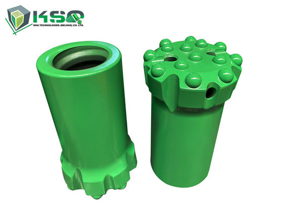 T51 89mm Button Drill Bit Tungsten Carbide / 14 دکمه با رشته