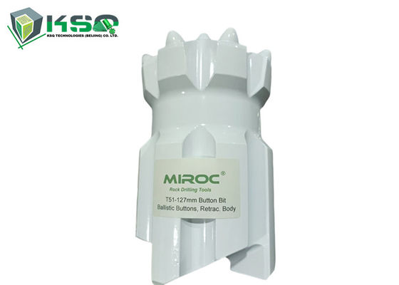 قطر 127mm T51 Retrac Button Bit برای فروش بدنه معمولی و نوع عقب