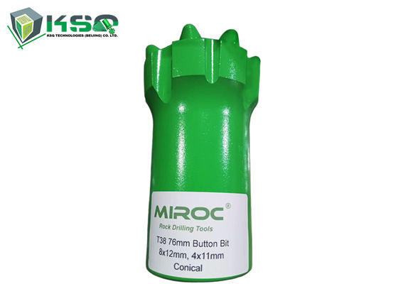 ابزارهای حفاری کاربید تنگستن T38 76mm، 102mm مته دکمه ای چکش سنگی