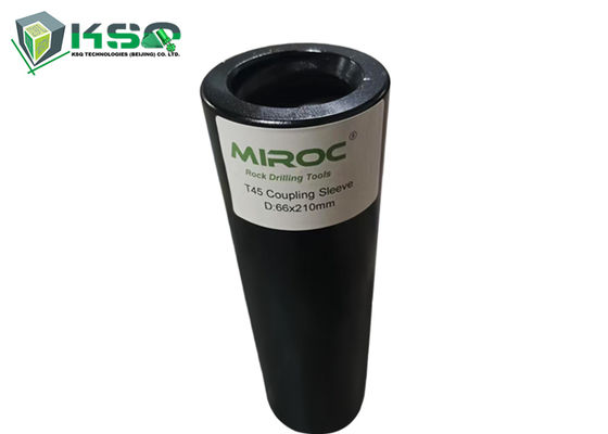 میله حفاری رزوه ای T45-210mm در حفاری سنگ / معدن، کوپلینگ آستین T38-190mm