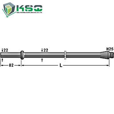 H25 سحر و جادو 22 میلی متر میله مته شانک 108 میلی متر