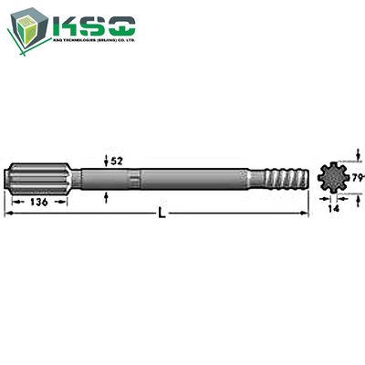 ابزارهای T51 / T60 840mm مته حفاری سندویک مقاومت در برابر سایش 4148301200