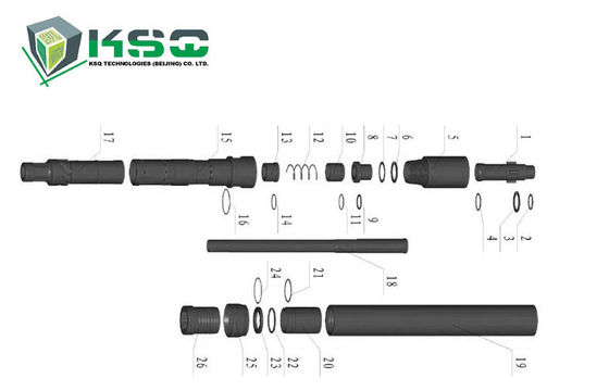 ابزارهای فرز CNC راک حفاری آب خوب حفاری میله مته برای استخراج از معادن