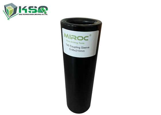 آستین کوپلینگ رزوه ای 190 میلی متری T38 210 میلی متری T45 برای اتصال میله مته کششی